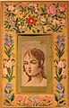 Painting of a Young Beauty by Muhammad Sadiq. Borders signed by 'Ali Akbar, A.H. 1152/A.D. 1739. Met Museum