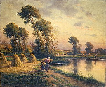 Rural landscape - Oil on canvas, 1893, Dahesh Museum of Art, NewYork, NY, USA