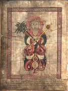 Portrait of St Luke in the Lichfield Gospels