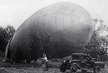 Preparation of a barrage balloon (Moscow, Soviet Union, June 1942)