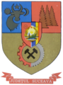The communist coat of arms of Suceava County