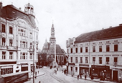 Theatre Square Nr.6 ca. 1902. Notice the old corner house.