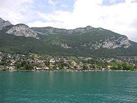 Veyrier-du-Lac seen from Lake Annecy