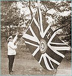 Flag of the Viceroy of India being used to represent India at the 1936 Summer Olympics