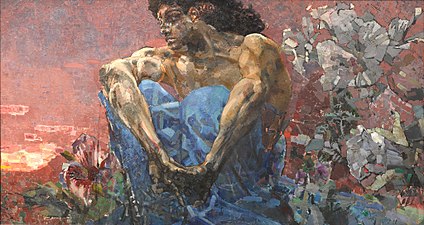 Mikhail Vrubel, The Demon Seated (1890)