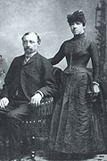 William Peterson and his wife, circa 1890