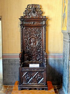 Carved chair, apartment of the Grand Constable