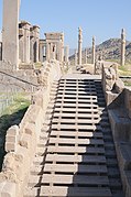 The staircase of Tachara palace at Persepolis