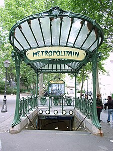 Original Edicule of Abbesses (Paris Métro) Station (1900)