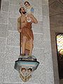 St. Cristopher statue at the Church of Saint-Martin