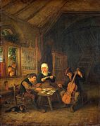 Dorfmusiker von Adriaen van Ostade (1645)