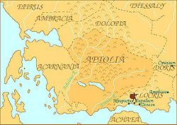 Map of ancient Acarnania