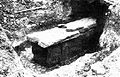Alamannisches Steinplattengrab aus dem Gräberfeld von Stuttgart-Feuerbach, das zu Beginn des 20. Jahrhunderts ausgegraben wurde