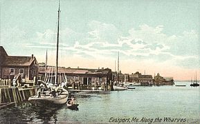 View of the waterfront in 1908