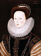 Portrait of Anne Knollys, 1582. Attributed to Robert Peake by the Berger Collection, Denver Art Museum
