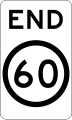(R4-12) End of 60 km/h Speed Limit