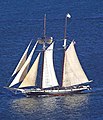 Schooner Californian is the Official Ship of the State of California, it is a replica of the Revenue Cutter C.W. Lawrence, built in 1984