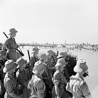 Britische Soldaten vor Bagdad, Juni 1941