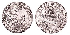 Dutch commemorative coin of the siege
