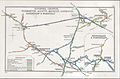 Railway lines through Methley, Castleford, Normanton, Wakefield in 1912