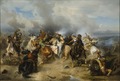 Tod Gustav Adolfs in der Schlacht bei Lützen, Gemälde von Carl Wahlbom