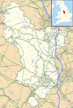 Location of Sudbury Hall in Derbyshire