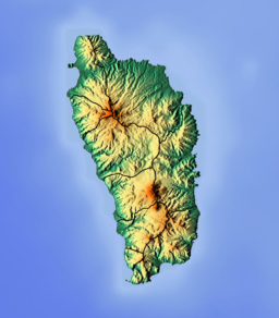 Location of Boiling Lake in Dominica