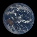 Image 1Earth's rotation imaged by Deep Space Climate Observatory, showing axistilt (from Earth's rotation)