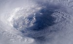 The eye of Hurricane Isabel