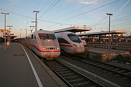 3 ICE-Trains on platform 5, 6 and 7