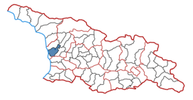 Location of the municipality within Georgia