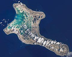 Nearly half the area of Kiritimati is covered with lagoons, some freshwater and some seawater.