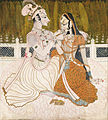 Image 58Krishna and Radha, might be the work of Nihâl Chand, master of Kishangarh school of Rajput Painting (from Painting)
