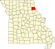 A state map highlighting Marion County in the northeastern part of the state.