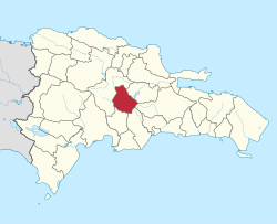 Location of the Monseñor Nouel Province