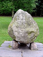 The similar Norwegian stone in Princes Street Gardens, Edinburgh