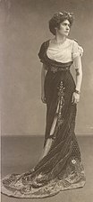 In her outfit for Tosca, c. 1900