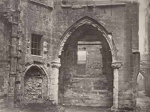 Demolition of medieval buildings, late 1870s