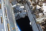 NASA astronauts Steve Bowen and Alvin Drew performing the first spacewalk of STS-133