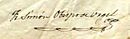 Simó de Guardiola i Hortoneda's signature