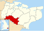 Tunbridge Wells shown within Kent