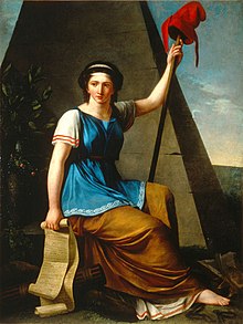 Allegorical painting of Liberty by Nanine Vallain