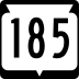 State Trunk Highway 185 marker