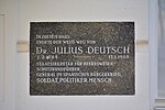 Julius Deutsch - Gedenktafel