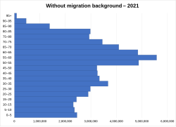 Without migration background age structure