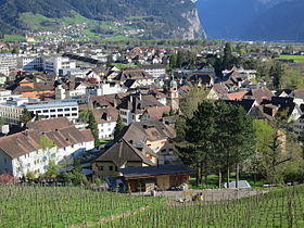 Sicht auf Altdorf vom Kapuzinerkloster