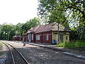 Bahnhof Malter mit Empfangsgebäude und Eisenbahnbrücke (Einzeldenkmale zu ID-Nr. 09301535)