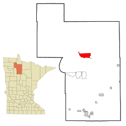 Location of Ponemah, Minnesota