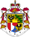 Wappenmantel im Wappen des Fürstentums Liechtenstein