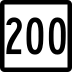 Route 200 marker